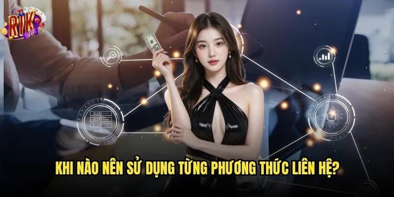 Bạn biết có bao nhiêu phương thức liên hệ trên nền tảng Rikvip? 2 Khi nào nên sử dụng từng phương thức liên hệ?